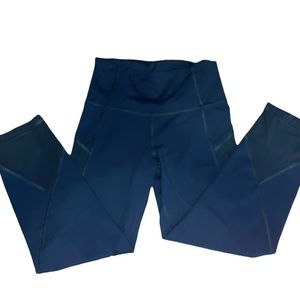 Dark Blue Mesh Leggings